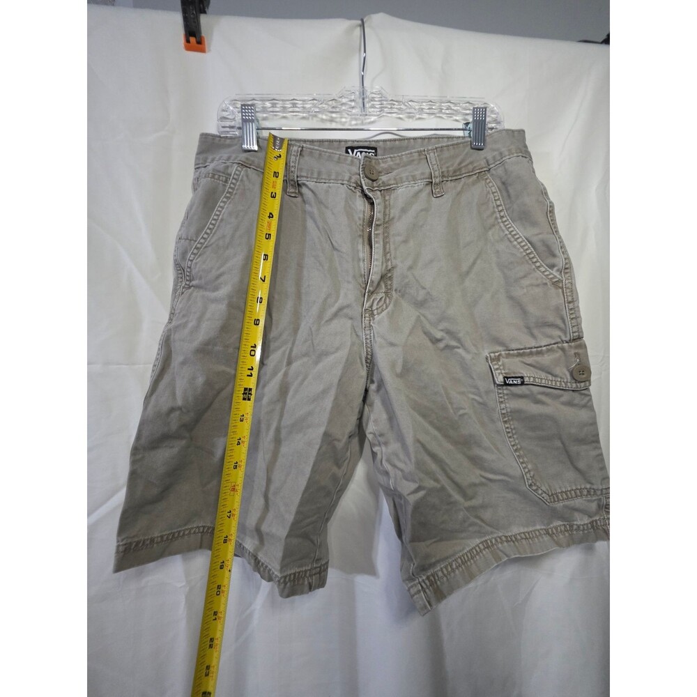 Vans Men's Cargo Shorts 34 Khaki 100% Cotton Off The Wall - Picture 2 of 7